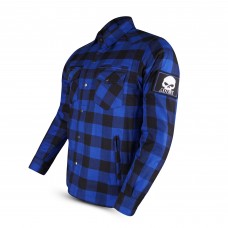 Blue Kevlar Motorcycle Shirt APEX