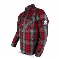 Red/Grey Kevlar Motorcycle Shirt APEX