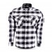 White Kevlar Motorcycle Shirt APEX
