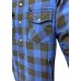 Blue Kevlar Motorcycle Shirt APEX