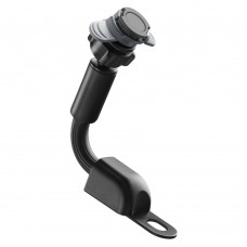 Arm, mirror and screw mount with flexible arm and hole