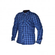 Moto Shirt Kevlar/Protectors Blue