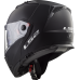 LS2 FF324 METRO SOLID MATT BLACK FOG FIGHTER