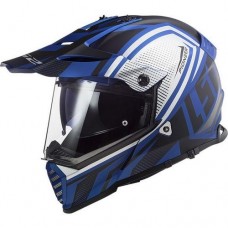 LS2 MX436 PIONEER EVO MASTER MATT BLACK BLUE