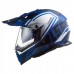 LS2 MX436 PIONEER EVO MASTER MATT BLACK BLUE