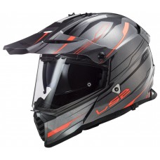 LS2 MX436 PIONEER EVO ORANGE KNIGHT TITANIUM