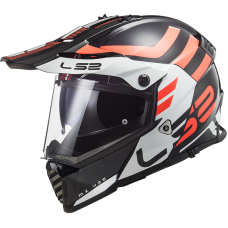 LS2 MX436 PIONEER EVO ADVENTURER BLACK WHITE