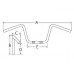 HANDLEBAR 28mm ALUMINIUM BLACK