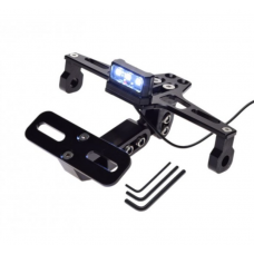 HOLDER, NUMBER PLATE UNIVERSAL WITH LIGHT